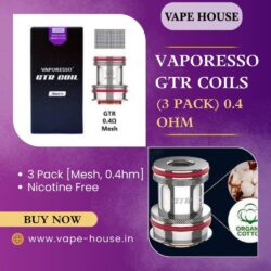 Get VAPORESSO GTR COILS (3 PACK) 0.4 ohm Online