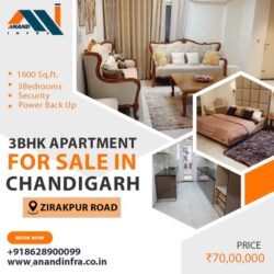 3 BHK Flats for sale in Chandigarh-Anand infra