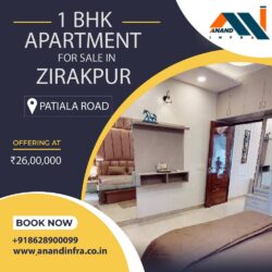 1 BHK Flats for sale in Zirakpur-Anand infra