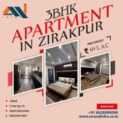 3 BHK Flats for sale in Zirakpur-Anand infra