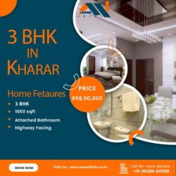 3 BHK Flats for sale in Kharar-Anand Infra