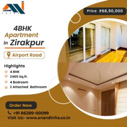 4 BHK Flats for sale in Zirakpur-Anand infra