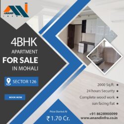 4 BHK Flats for sale in Mohali-Anand infra