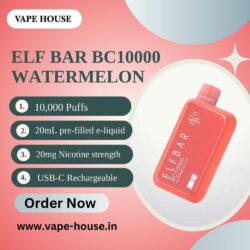 Shop Elf Bar BC10000- Watermelon (10000 Puffs) Online in India