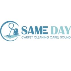 sameday carpet cleaning capel sound logo