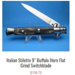 Italian Stiletto Switchblades