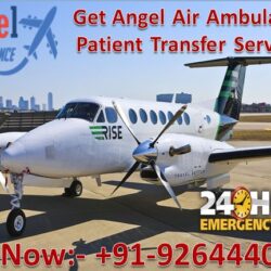 Ange Air Ambulance patient Transfer Services with medical team 01.