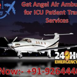 Ange Air Ambulance patient Transfer Services with medical team 03