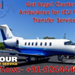 Ange Air Ambulance patient Transfer Services with medical team 06