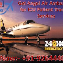 Ange Air Ambulance patient Transfer Services with medical team 05