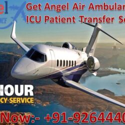 Ange Air Ambulance patient Transfer Services with medical team 02