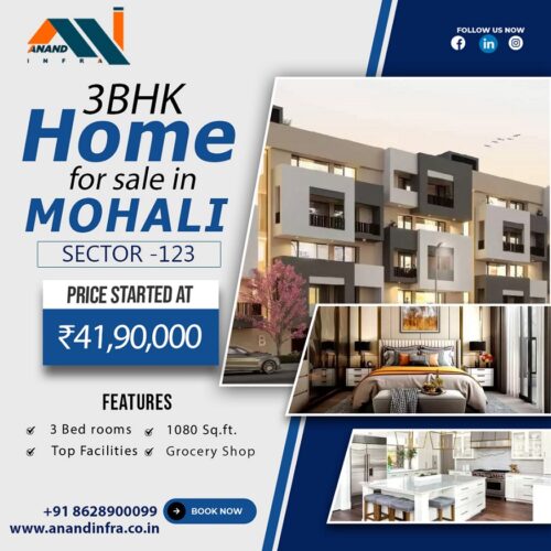 3 BHK Flats for sale in Mohali 3 BHK Flats for sale in Mohali