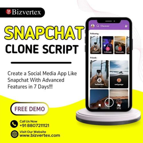 Bizvertex - Snapchat Clone Script Bizvertex - Snapchat Clone Script