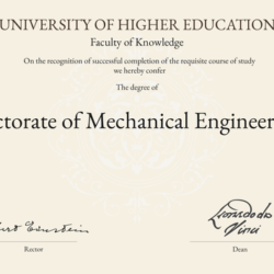 PhD Degree in Mechanical Engineering