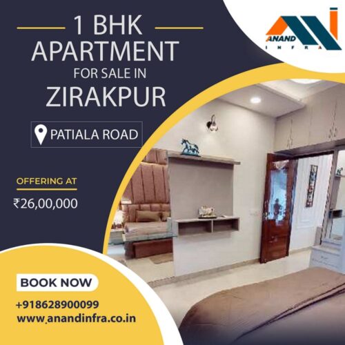 1 BHK Flats for sale in Zirakpur-Anand infra 1 BHK Flats for sale in Zirakpur-Anand infra
