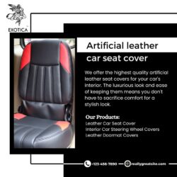 Artificial leather car seat cover
