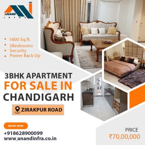3 BHK Flats for sale in Chandigarh-Anand infra 3 BHK Flats for sale in Chandigarh-Anand infra