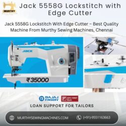 Jack 5558G Lockstitch with Edge Cutter-Murthy Sewing Machines (2)