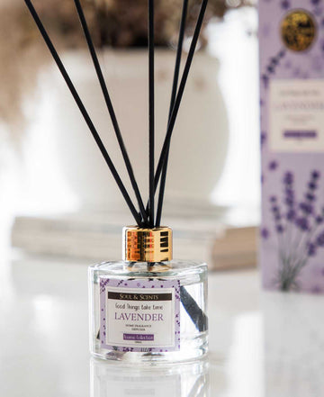 Lavender Reed Diffuser By Soul & Scents Lavender Reed Diffuser By Soul & Scents