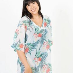 AugustSociety_Lagos_Beach_Tunic_RecycledChiffon_HawaiianTropic_Side