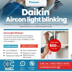 Daikin aircon light blinking 3