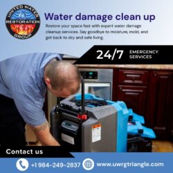 Water damage cleanup