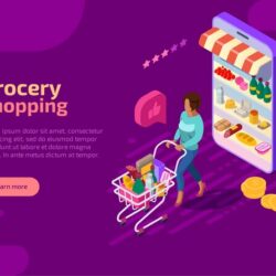 grocery-shopping-isometric-landing-page-purple-web-banner-concept_88138-450