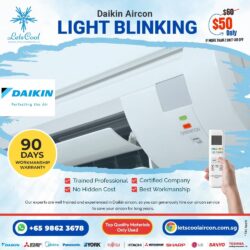 Daikin aircon Light Blinking