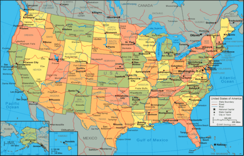 USA map USA map