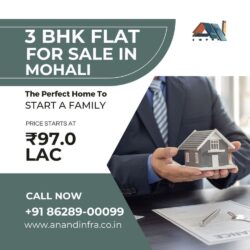 3 BHk Mohali House-Anand infra