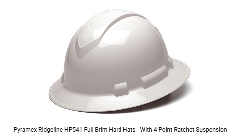 Pyramex Ridgeline HP541 Full Brim Hard Hats Pyramex Ridgeline HP541 Full Brim Hard Hats