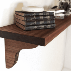 wooden shelf bracket
