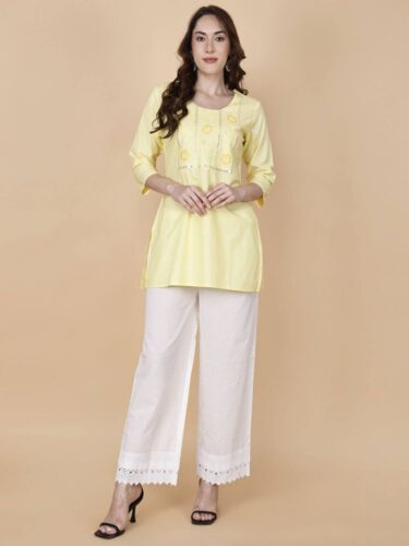 Short Kurti Yellow - Pretty Lady Short Kurti Yellow - Pretty Lady