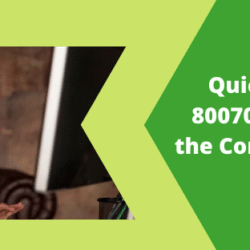 QuickBooks Error 80070057 Rectifying the Company File Error
