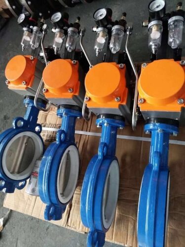 Pneumatic actuated butterfly valve (1) Pneumatic actuated butterfly valve (1)