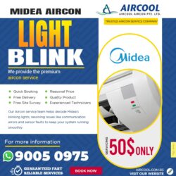 Midea Aircon Light Blinking 2