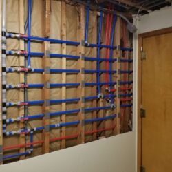 Replacing pipes in house