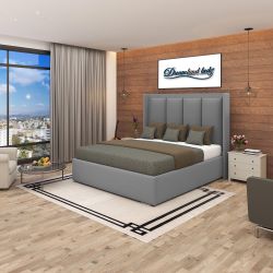 2024-Columbia-Wingback-Bed-Frame-In-Grey-Plush-Optional-Ottoman-Storage (250)