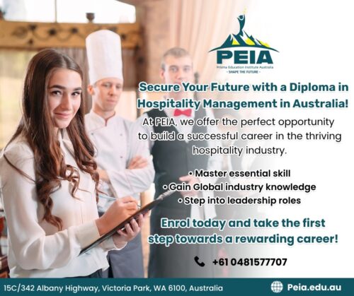 Diploma in Hospitality Management in Australia Diploma in Hospitality Management in Australia