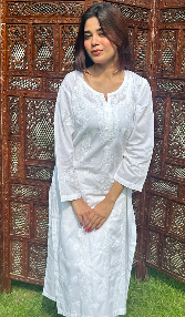 compressed_White Chikankari Kurti Festive Look From Nazrana Chikan compressed_White Chikankari Kurti Festive Look From Nazrana Chikan