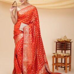 Red Banarasi Saree 1