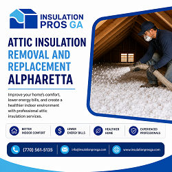 Attic Insulation Removal and Replacement Alpharetta 1