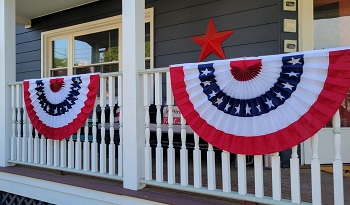 pleated flag bunting pleated flag bunting