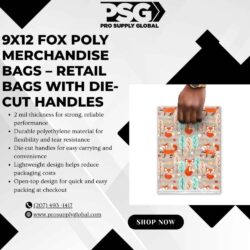 9x12MerchandiseBagswithDie-CutHandlesforRetailStores