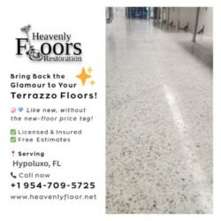 Terrazzo Floors Restoration in Hypoluxo, FL