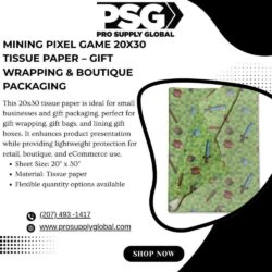 MiningPixelGame20x30TissuePaperGiftWrappingBoutiquePackaging