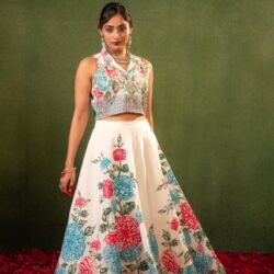 Contemporary Printed Top Skirt Set (1)