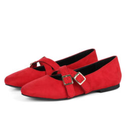 Flamboyant Crisscross Ballerinas