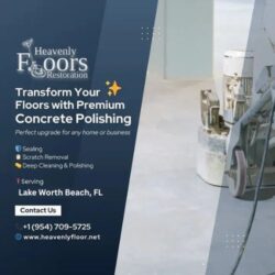 Concrete Floor Polishing Near Lake Worth Beach, FL