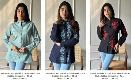 Embroidered Shirts for Women Chikankari Shirts & Nazrana Chikan Embroidered Shirts for Women Chikankari Shirts & Nazrana Chikan